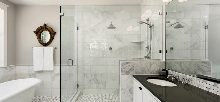 bathroom shower door installation in West Dundee