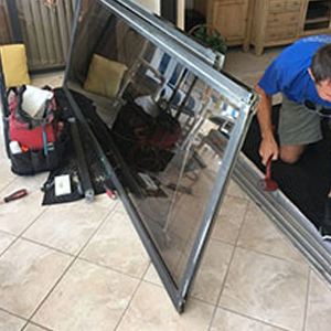 sliding glass door frame repair West Dundee